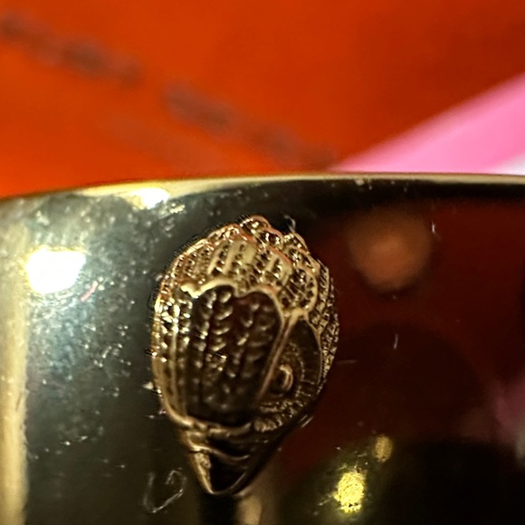 Kurt Geiger Gold-Tone Bangle Bracelet with Crystal Accents - Picture 4 of 11